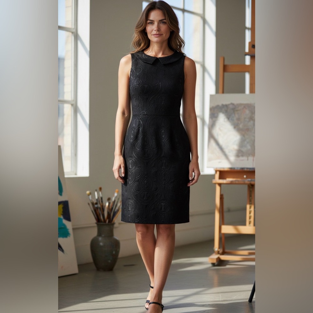The Limited Black Sleeveless Midi Dress